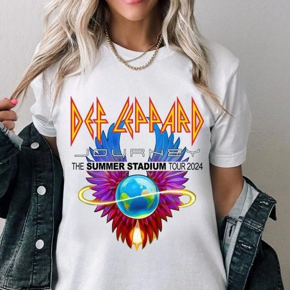 Shelbyvertula Other - Journey Tour Shirt, Rock Music, Def Leppard Shirt, Def Leppard And Journey